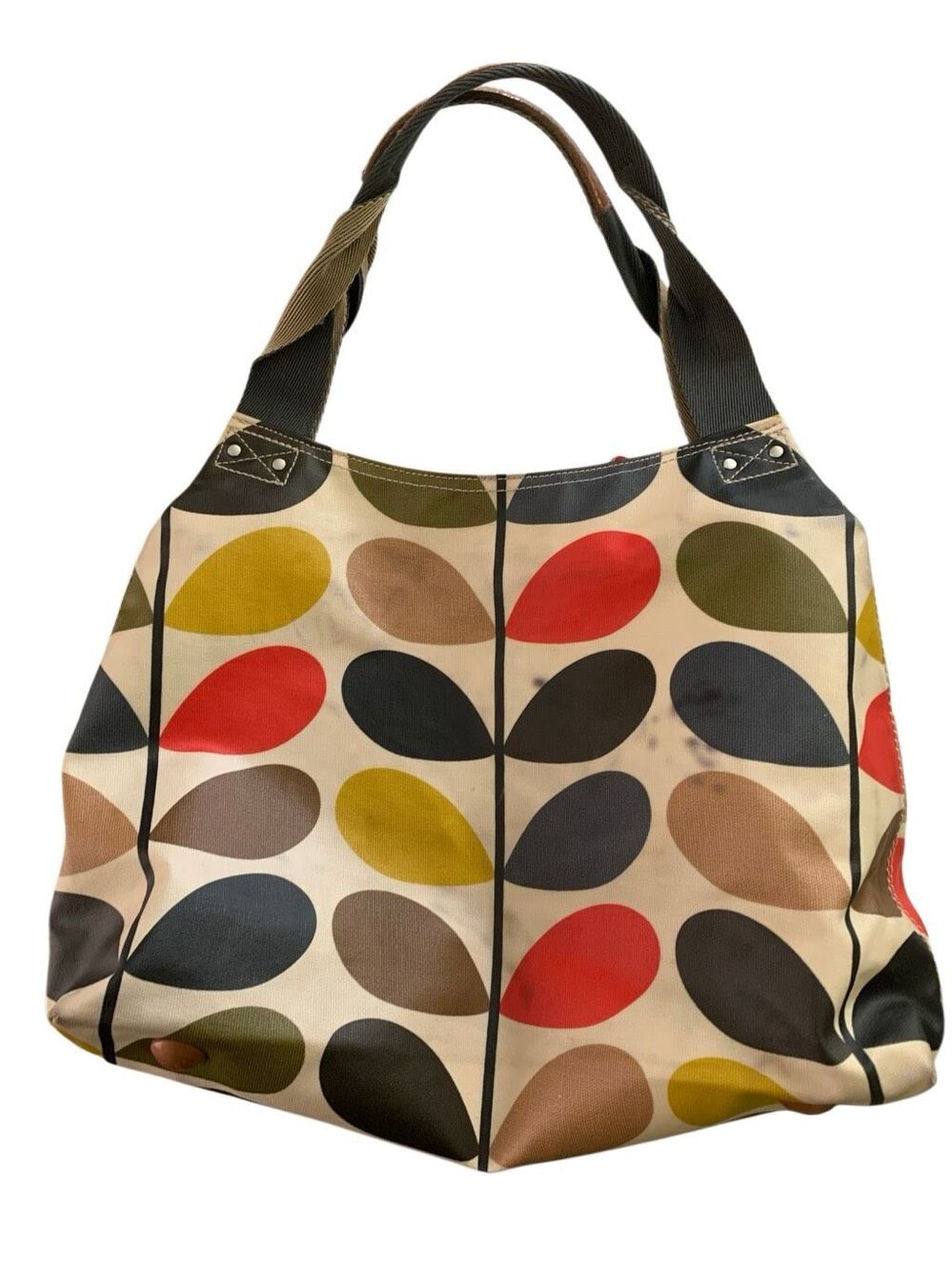Orla Kiely Classic Multi Stem Shoulder Bag mulitcolor stem pattern 11 x 14